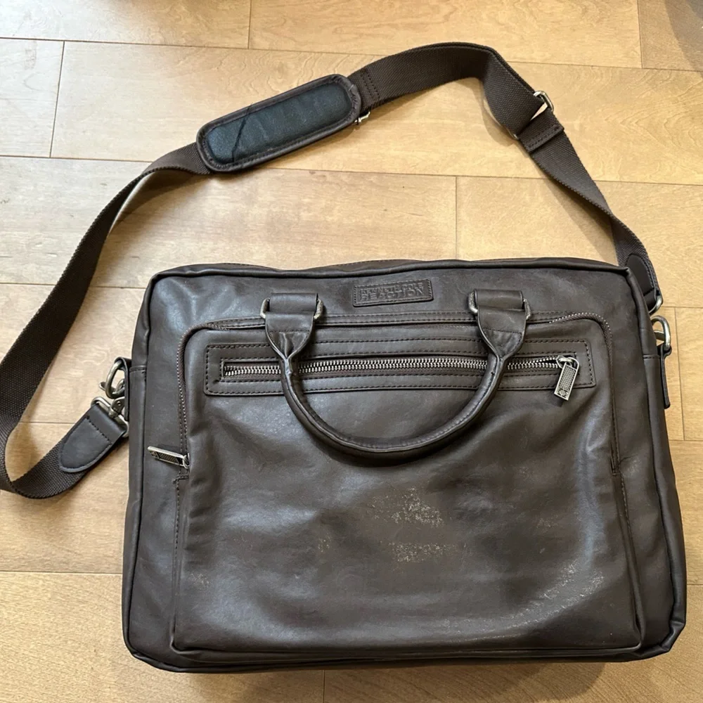Kenneth Cole Reaction Brown Leather Men's Bag